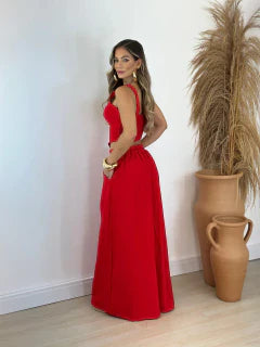 Conjunto feminino cropped e calça