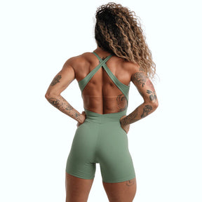 Macaquinho Lírio - Fitness Feminino - Modelo Alongado