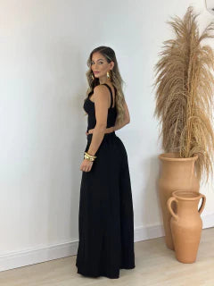 Conjunto feminino cropped e calça