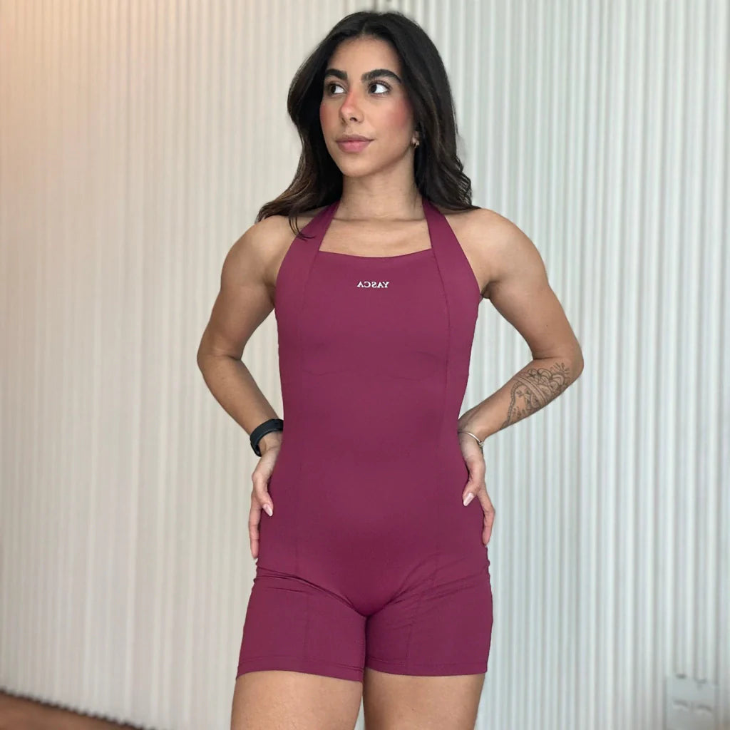 Macaquinho Fitness Feminino - Frente Unica - Poliamida